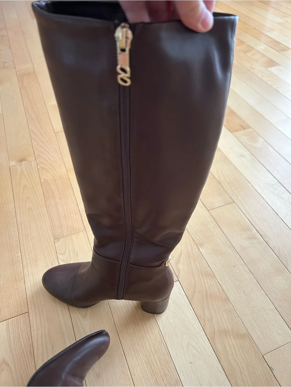 Naturalizer Women's Dark Brown Over-the-Knee Leather Boots